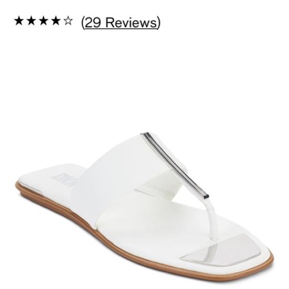 DKNY women’s Deja Slip-On Embellished Thong Sandals. - Picture 5 of 8